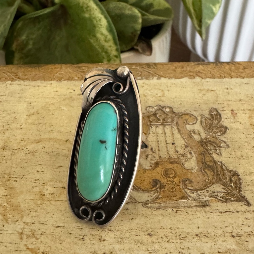 Native American Turquoise and Silver Ring